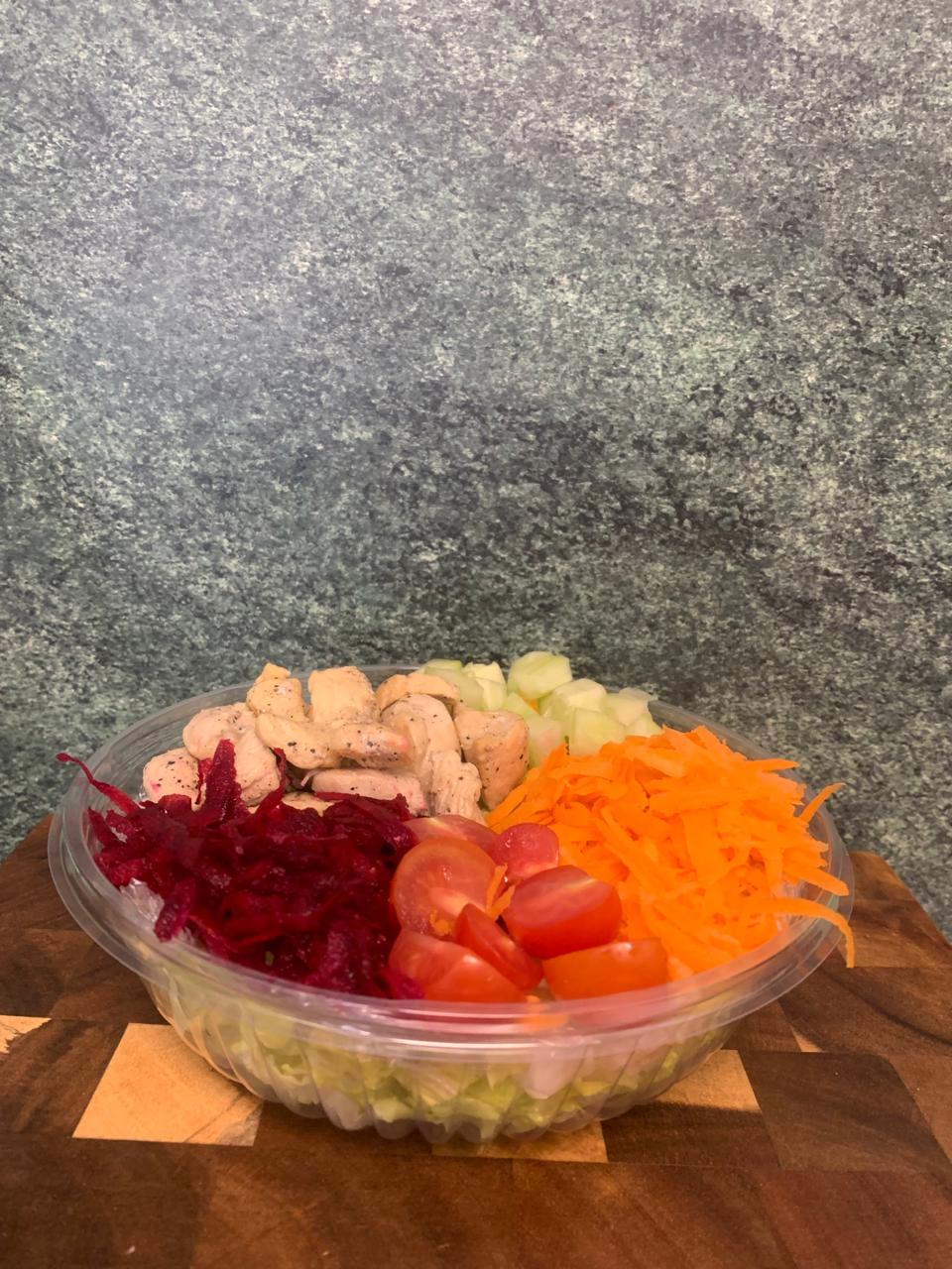 Colorful Salad Bowl With Fresh Ingredients