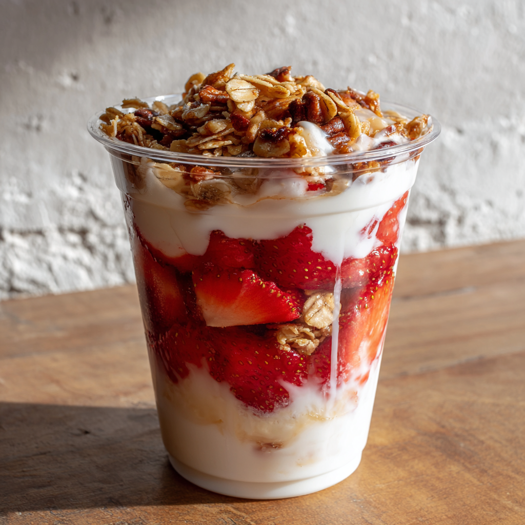 fresas con crema