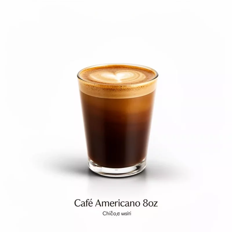 Café Americano 8oz (chico) Café Americano 8oz (chico) product photo on white background