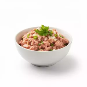 Bowl de Atun chico product photo on white background