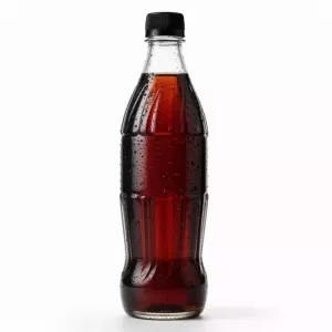 Coca Cola Zero 500ml botella vidrio product photo on white background
