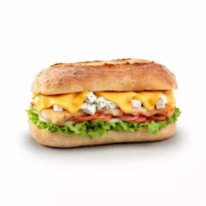 Extra Queso fetta (sandwich) product photo on white background