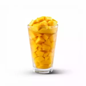 Extra Mango (vaso de fruta) product photo on white background