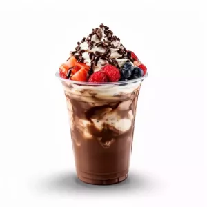 Extra Chocolate (vaso de fruta) product photo on white background