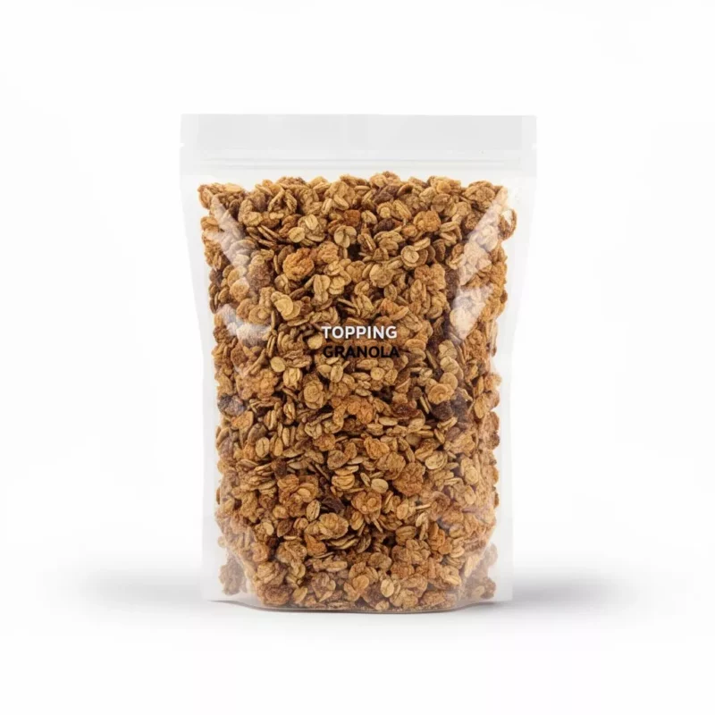 Topping Granola product photo on white background
