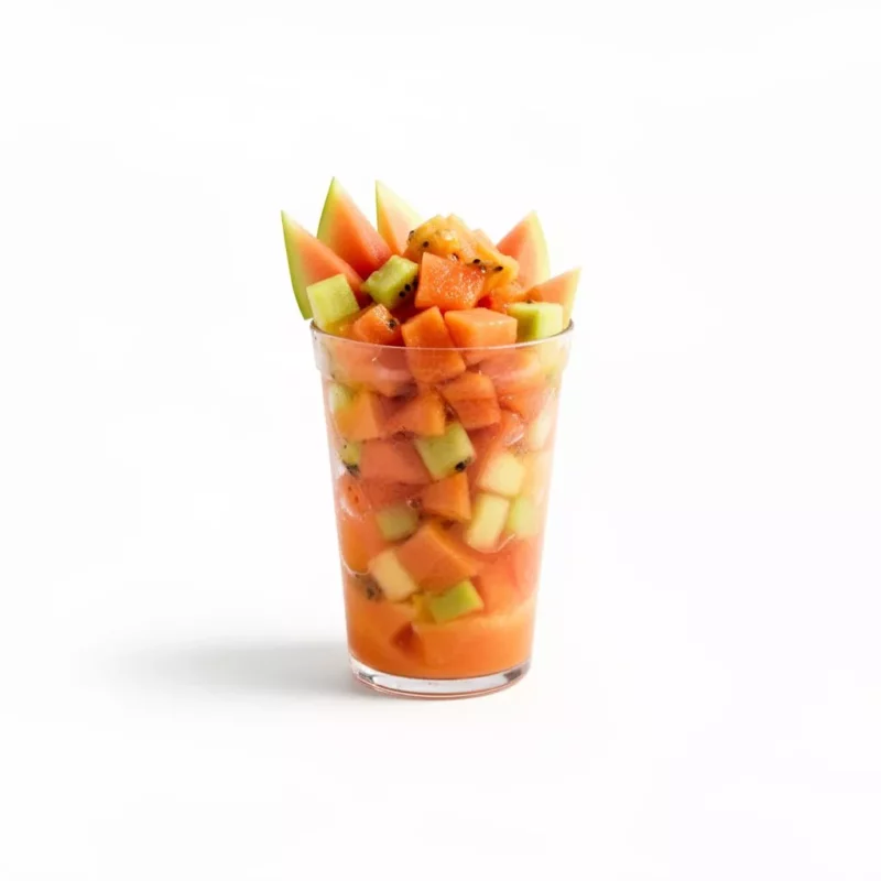 Extra Papaya (vaso de fruta) product photo on white background