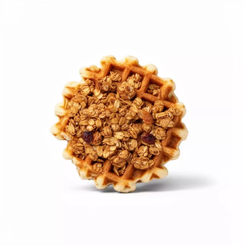 Extra Granola (waffle) product photo on white background